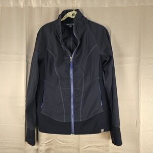 Title Nine Womens Navy Full Zip Jacket Medium